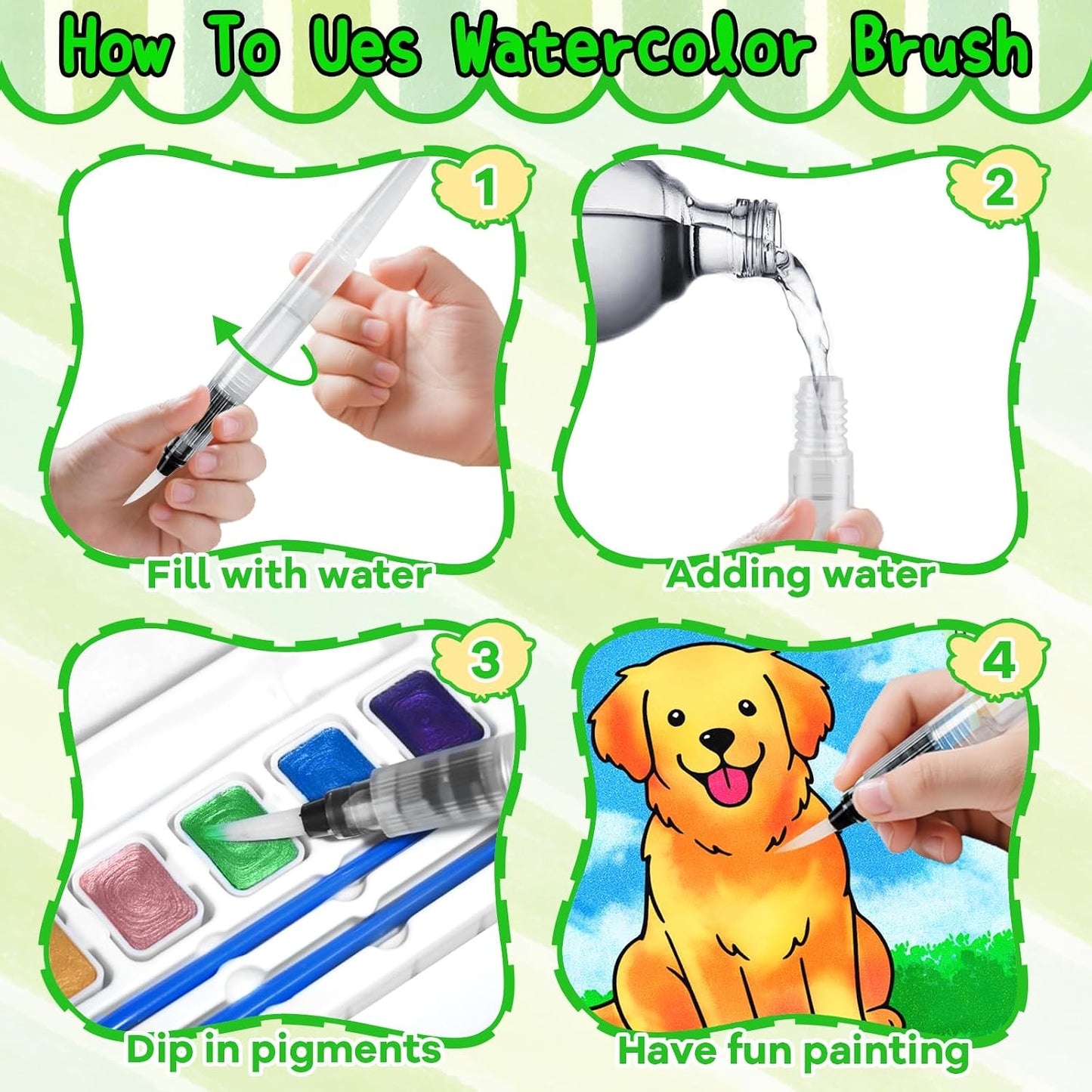 Paint with Water Coloring Book