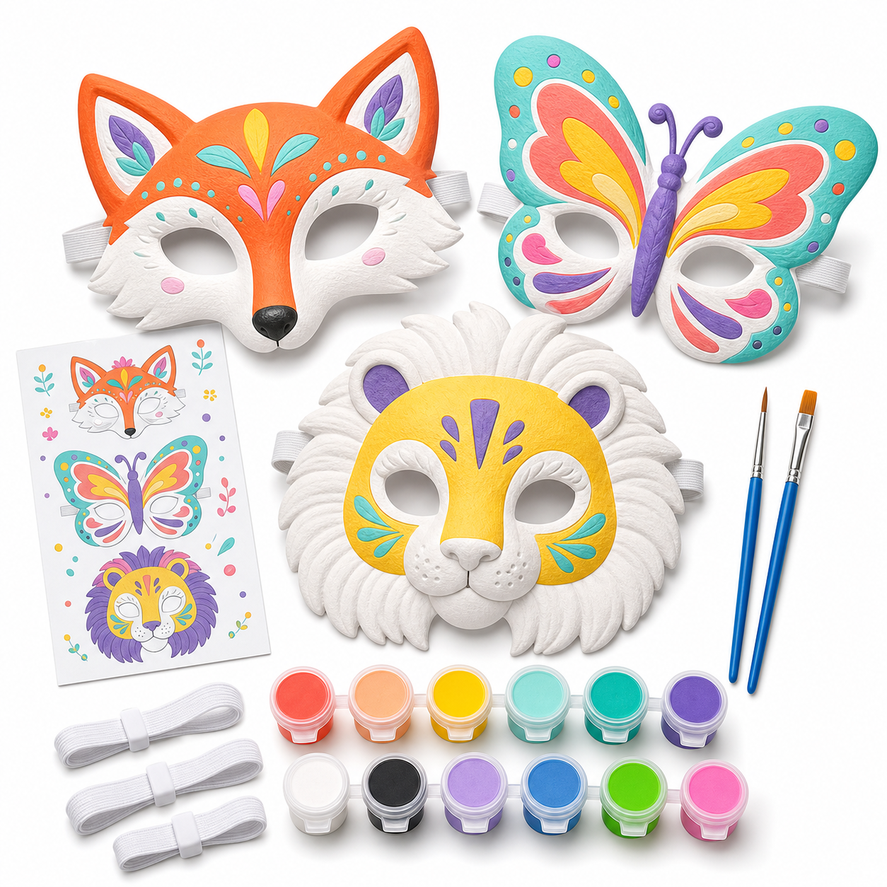 CHICAUP paint your own masks kits