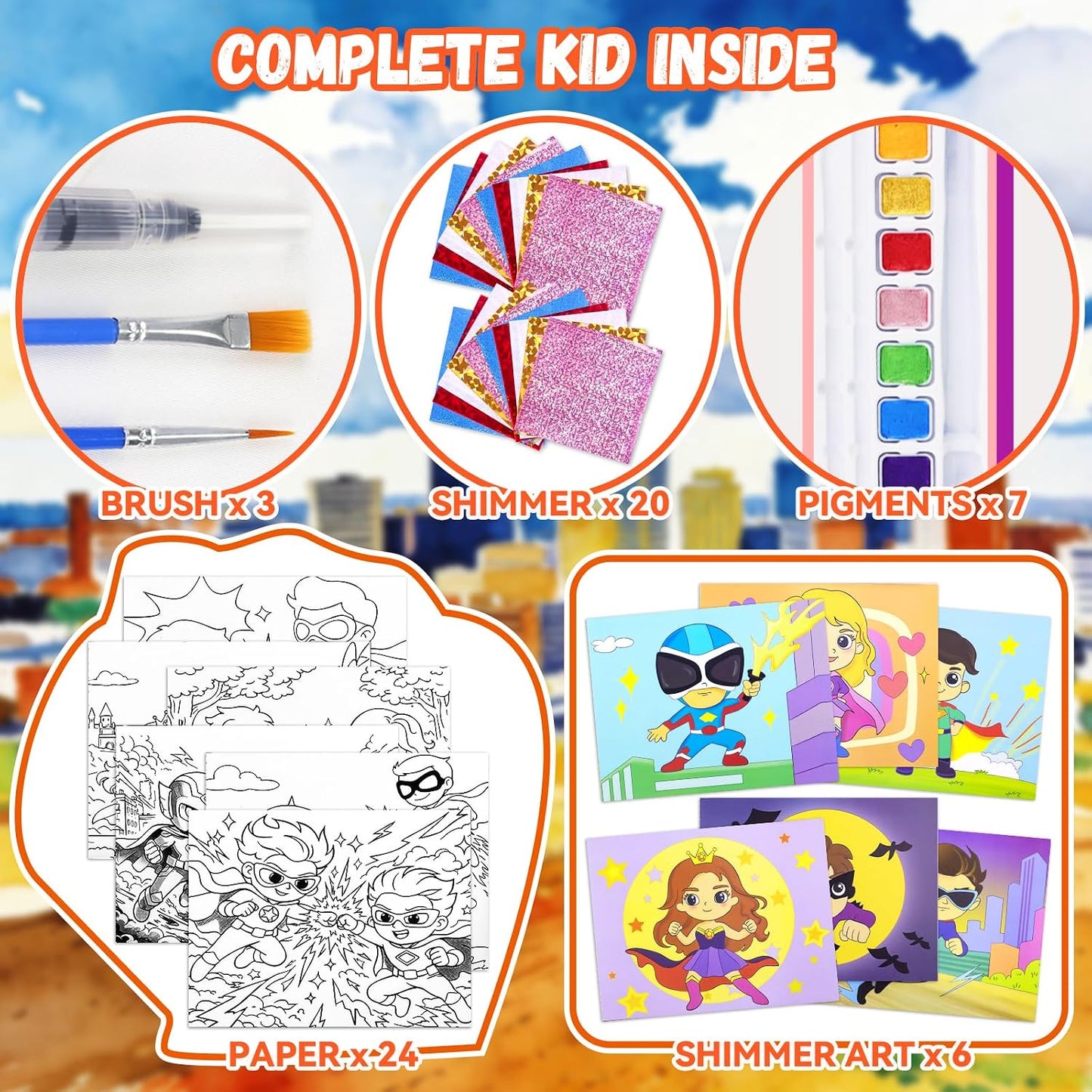 Paint with Water Coloring Book