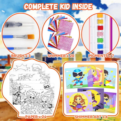 Paint with Water Coloring Book