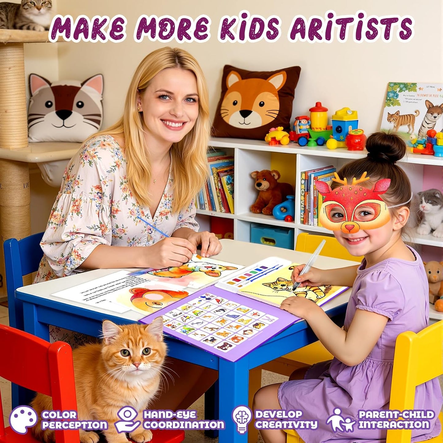 Paint with Water Coloring Book