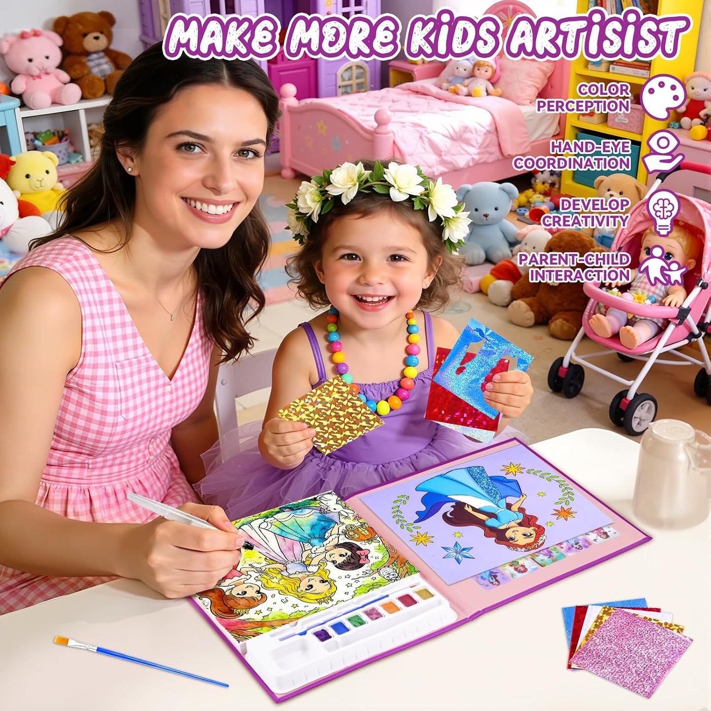 Paint with Water Coloring Book
