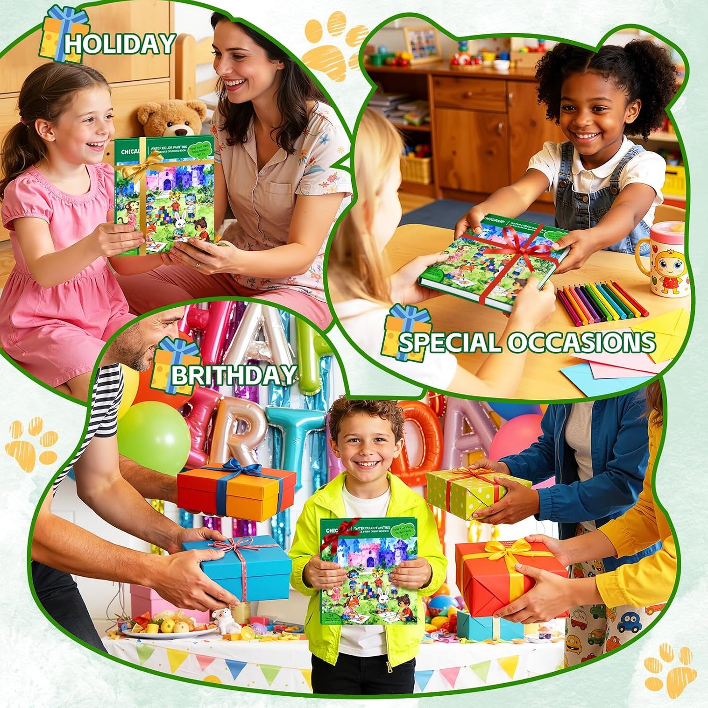 Paint with Water Coloring Book