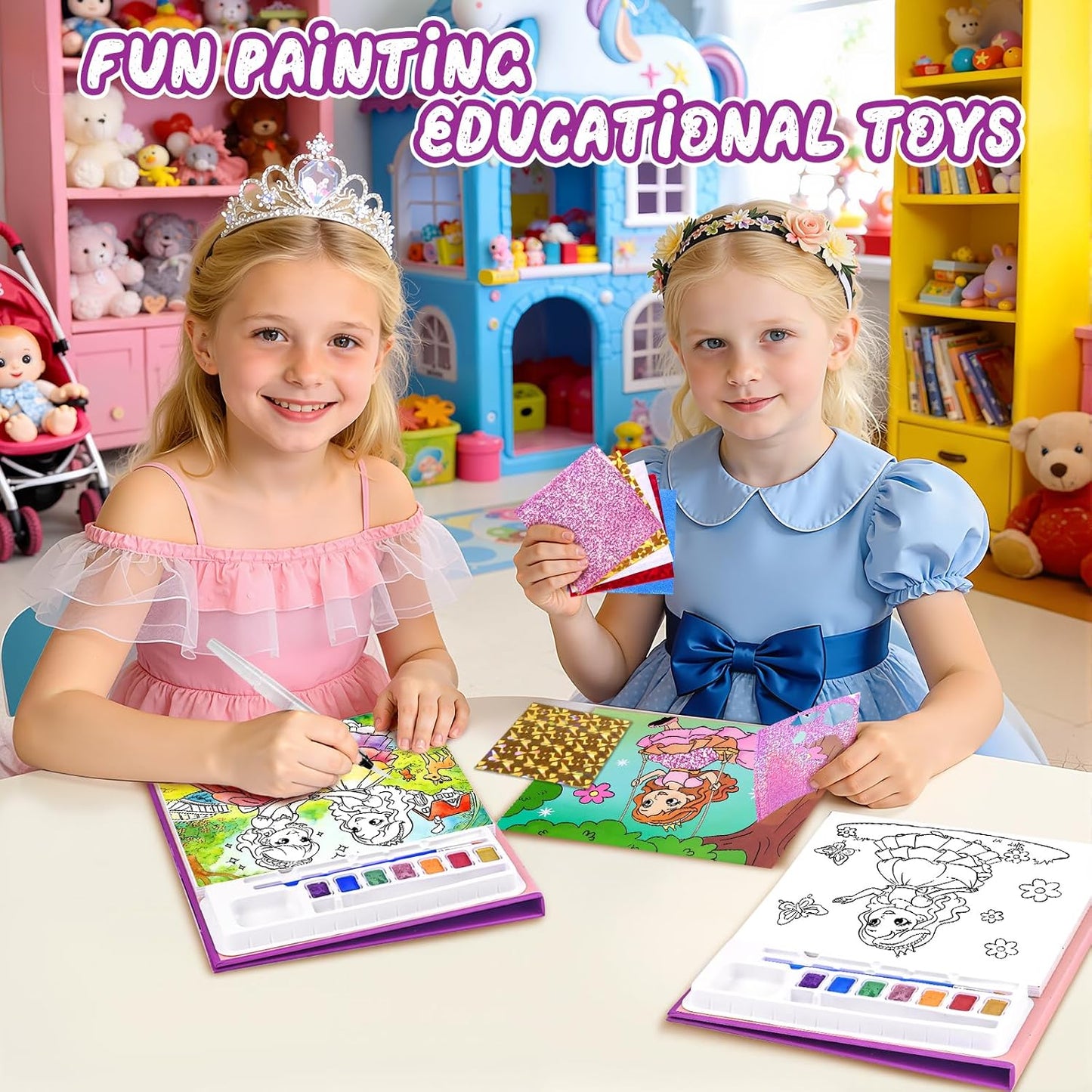 Paint with Water Coloring Book