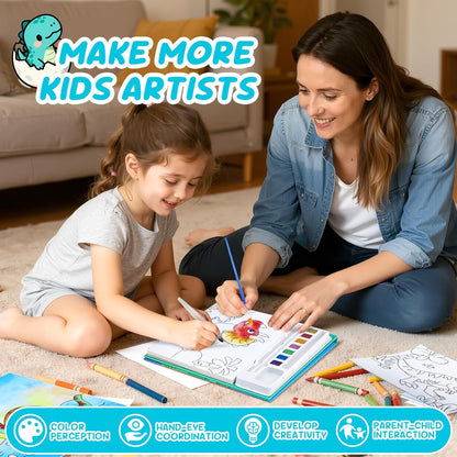Paint with Water Coloring Book