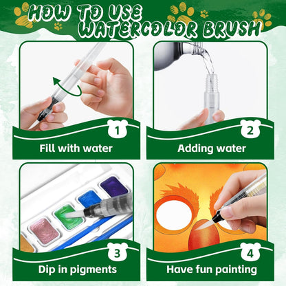 Paint with Water Coloring Book