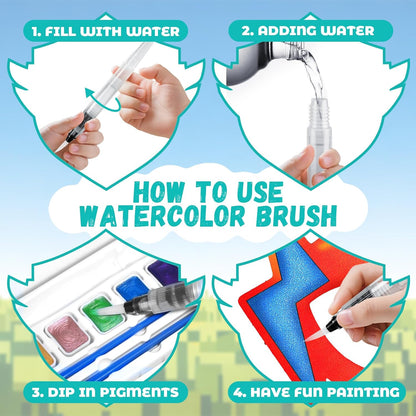 Paint with Water Coloring Book