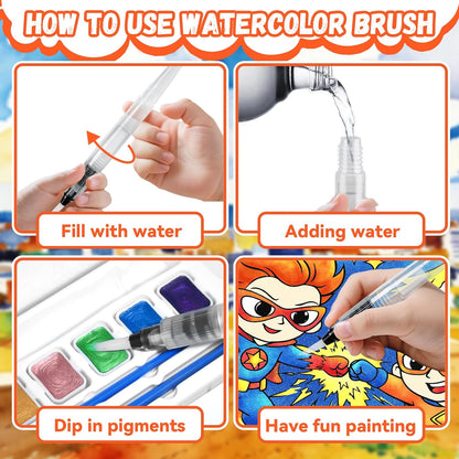 Paint with Water Coloring Book