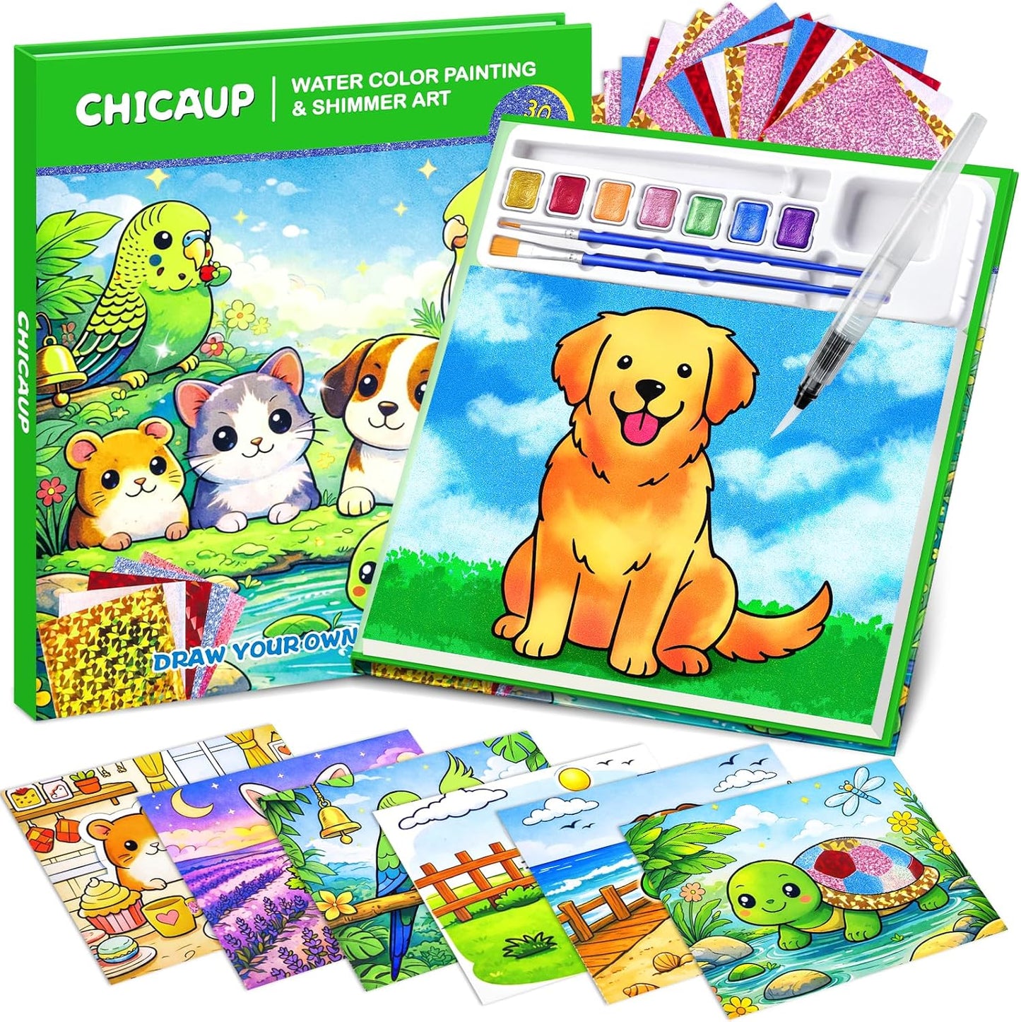 Paint with Water Coloring Book