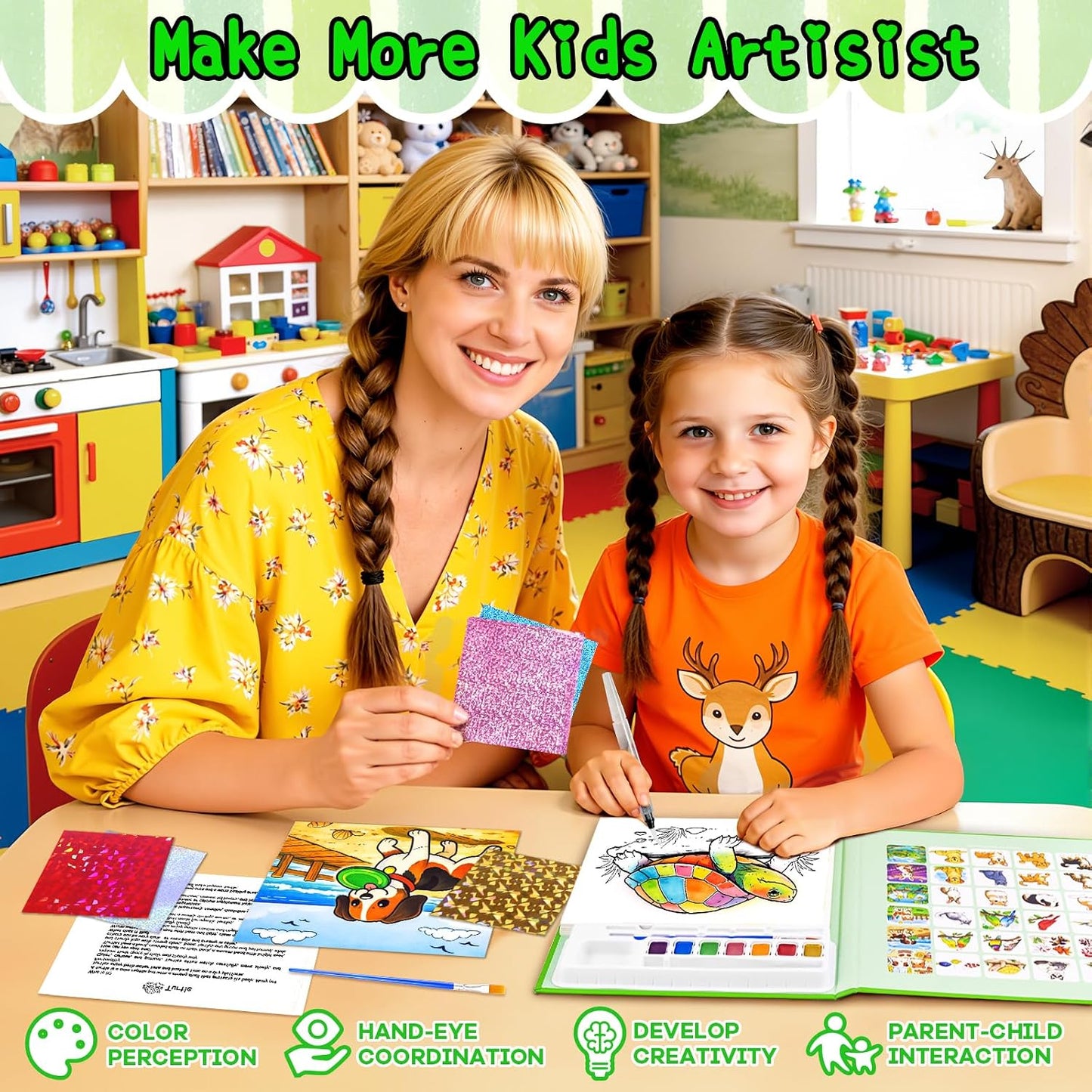 Paint with Water Coloring Book