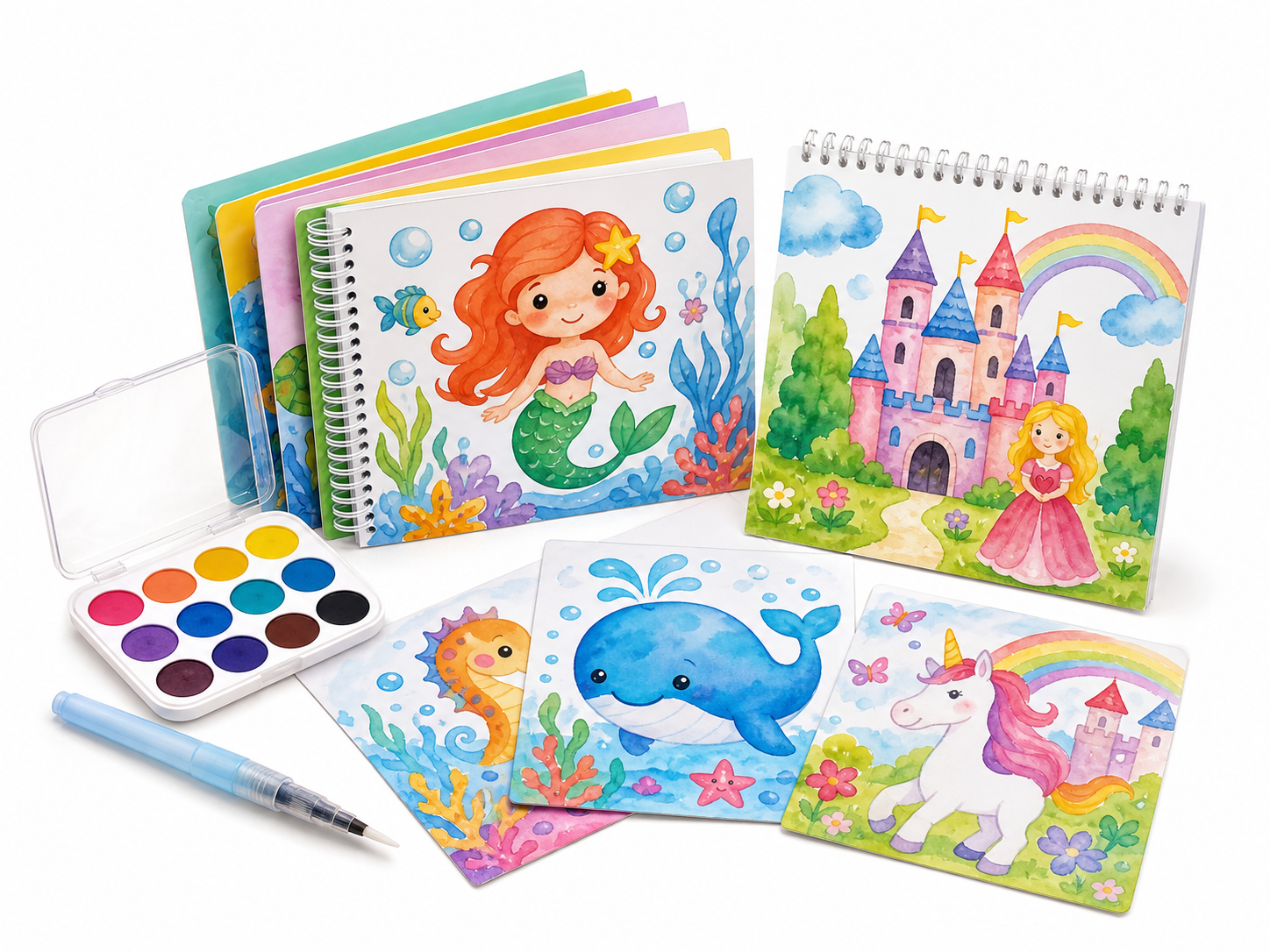 Classic CHICAUP watercolor painting kits